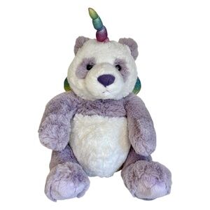 GUND Glitz Pandacorn Plush Stuffed Animal Lilac and White Fur